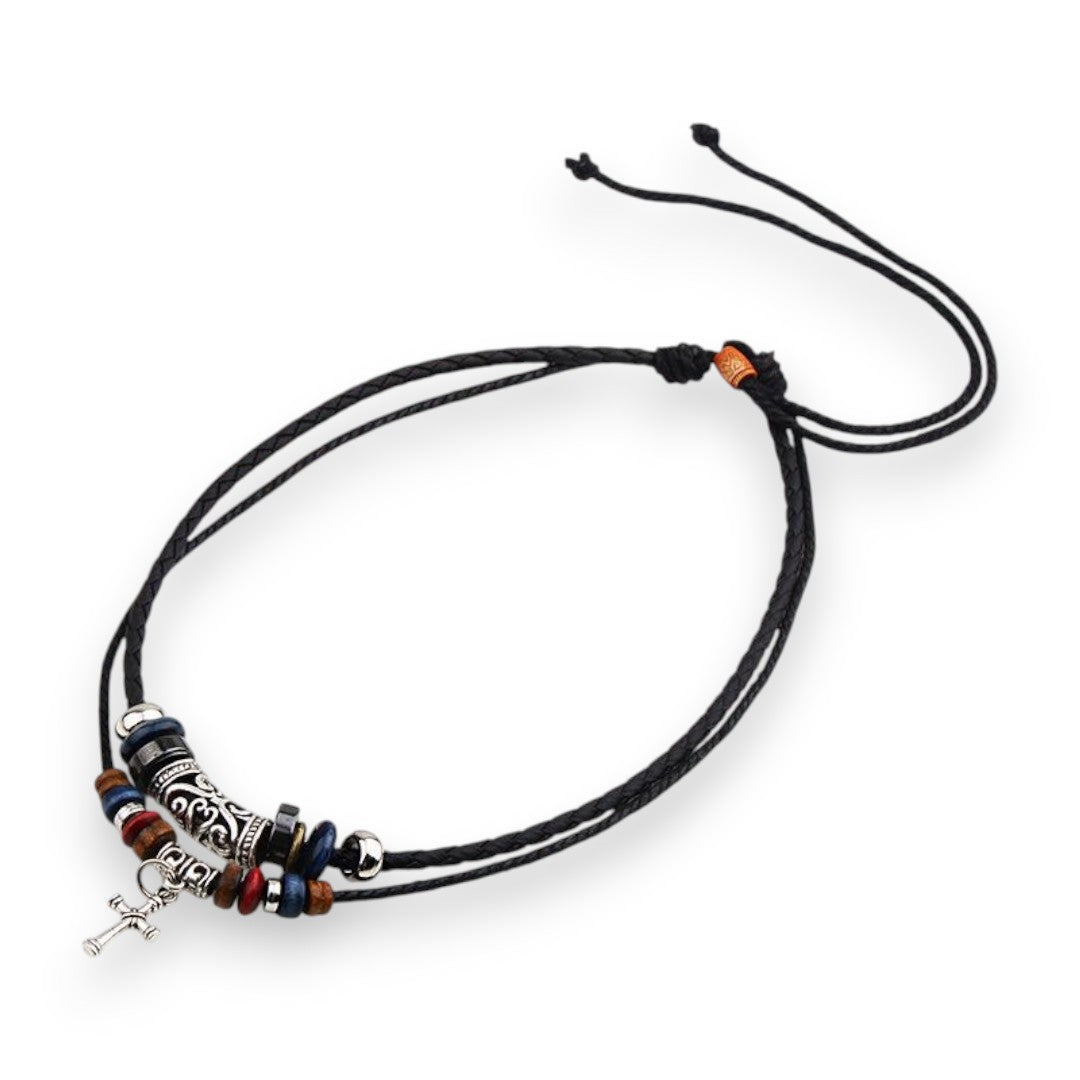 SaintGarnier™ | Ethnic Beaded Cross Necklace – Culture & Faith