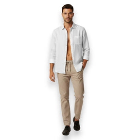 SaintGarnier™ | Executive Linen Set – Long-Sleeve Shirt & Pants
