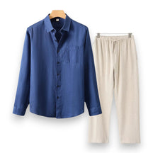 SaintGarnier™ | Executive Linen Set – Long-Sleeve Shirt & Pants