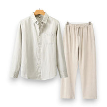 SaintGarnier™ | Executive Linen Set – Long-Sleeve Shirt & Pants