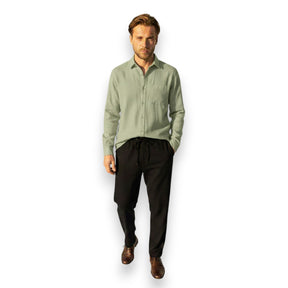 SaintGarnier™ | Executive Linen Set – Long-Sleeve Shirt & Pants