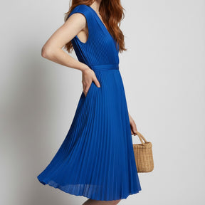 SaintGarnier™ | Fiona Pleated Midi Dress