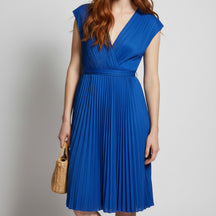 SaintGarnier™ | Fiona Pleated Midi Dress