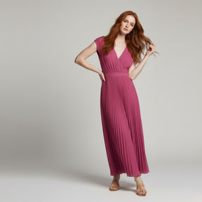 SaintGarnier™ | Fiona Pleated Midi Dress