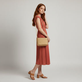 SaintGarnier™ | Fiona Pleated Midi Dress