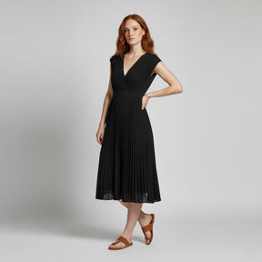 SaintGarnier™ | Fiona Pleated Midi Dress