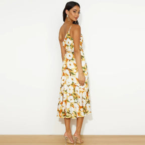 SaintGarnier™ | Fiore Floral Midi Dress