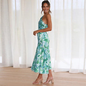 SaintGarnier™ | Fiore Floral Midi Dress