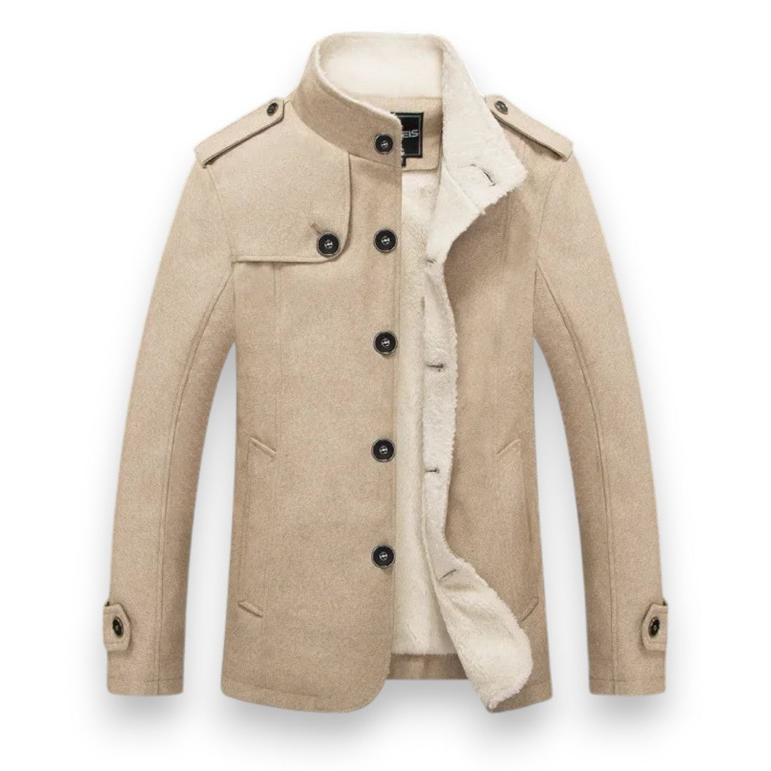 SaintGarnier™ | Fleece-Lined Wool Jacket