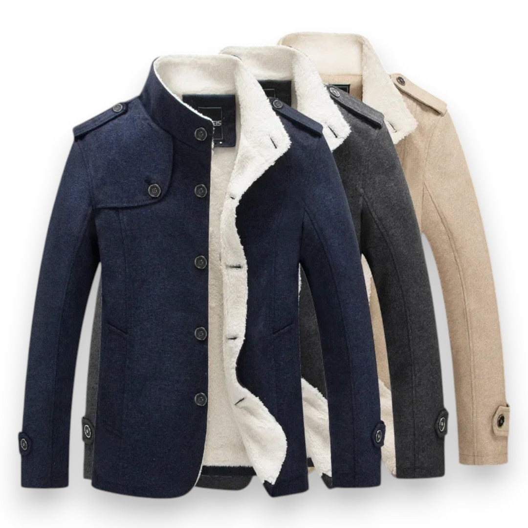 SaintGarnier™ | Fleece-Lined Wool Jacket