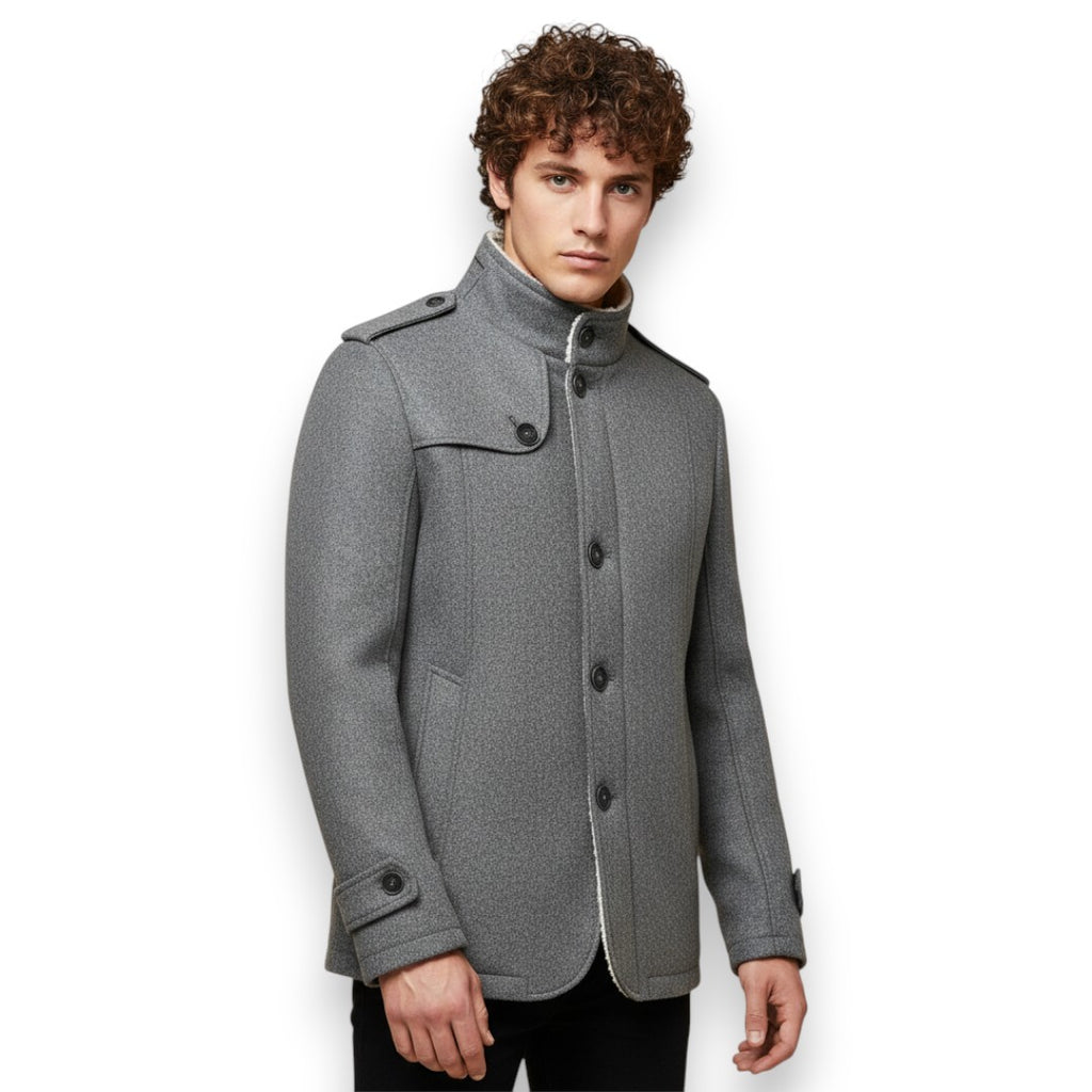 SaintGarnier™ | Fleece-Lined Wool Jacket