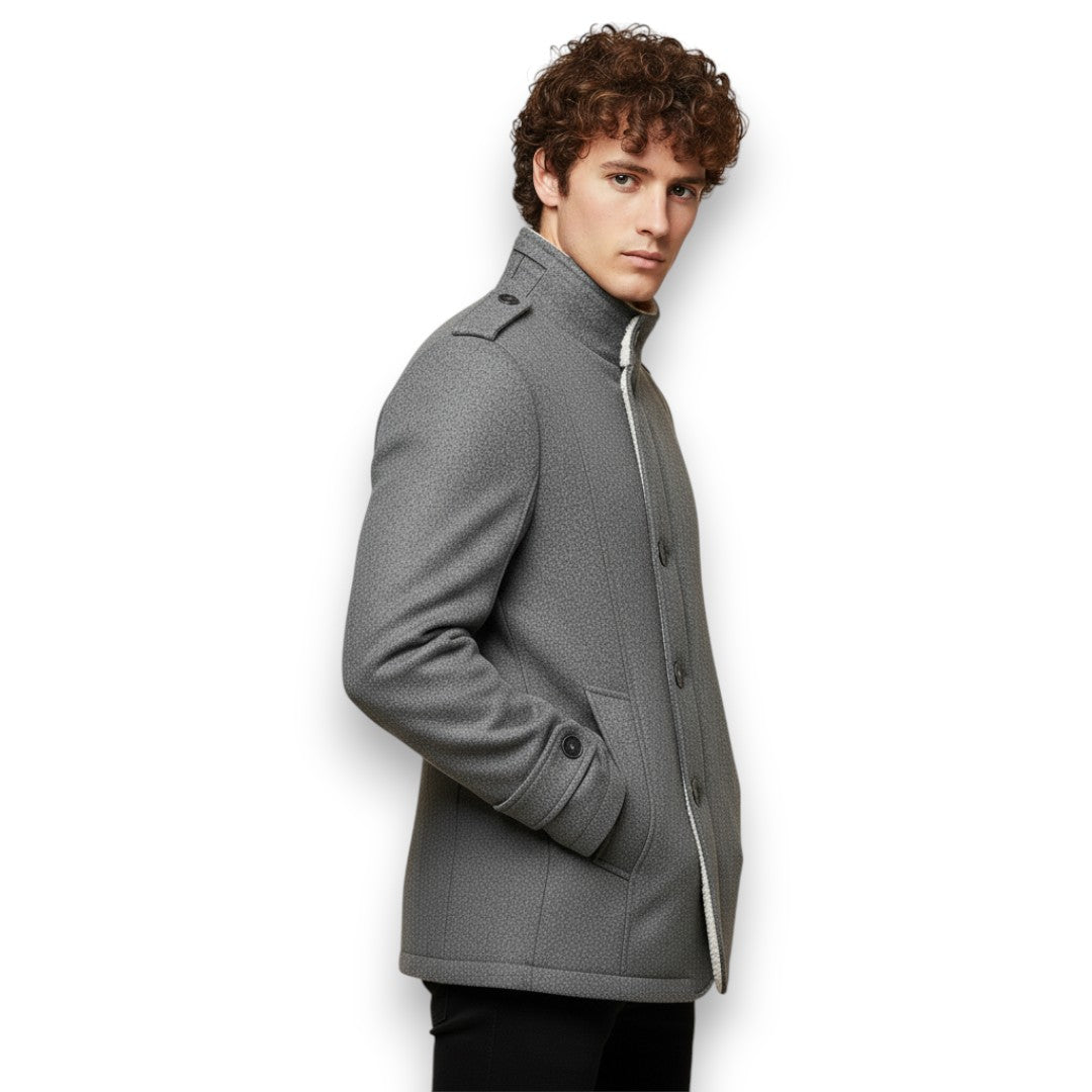 SaintGarnier™ | Fleece-Lined Wool Jacket