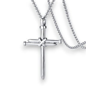 SaintGarnier™ | Forged Nail Cross Necklace – Faith & Strength