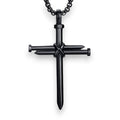 SaintGarnier™ | Forged Nail Cross Necklace – Faith & Strength