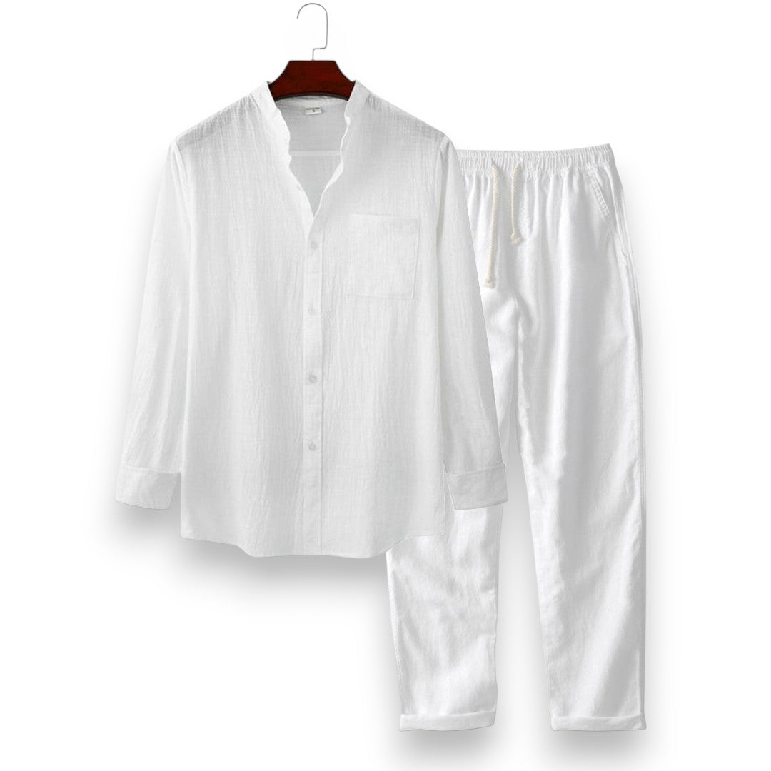 SaintGarnier™ | Golden Horizon Set – Long-Sleeve Shirt & Pants