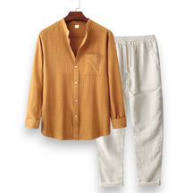 SaintGarnier™ | Golden Horizon Set – Long-Sleeve Shirt & Pants