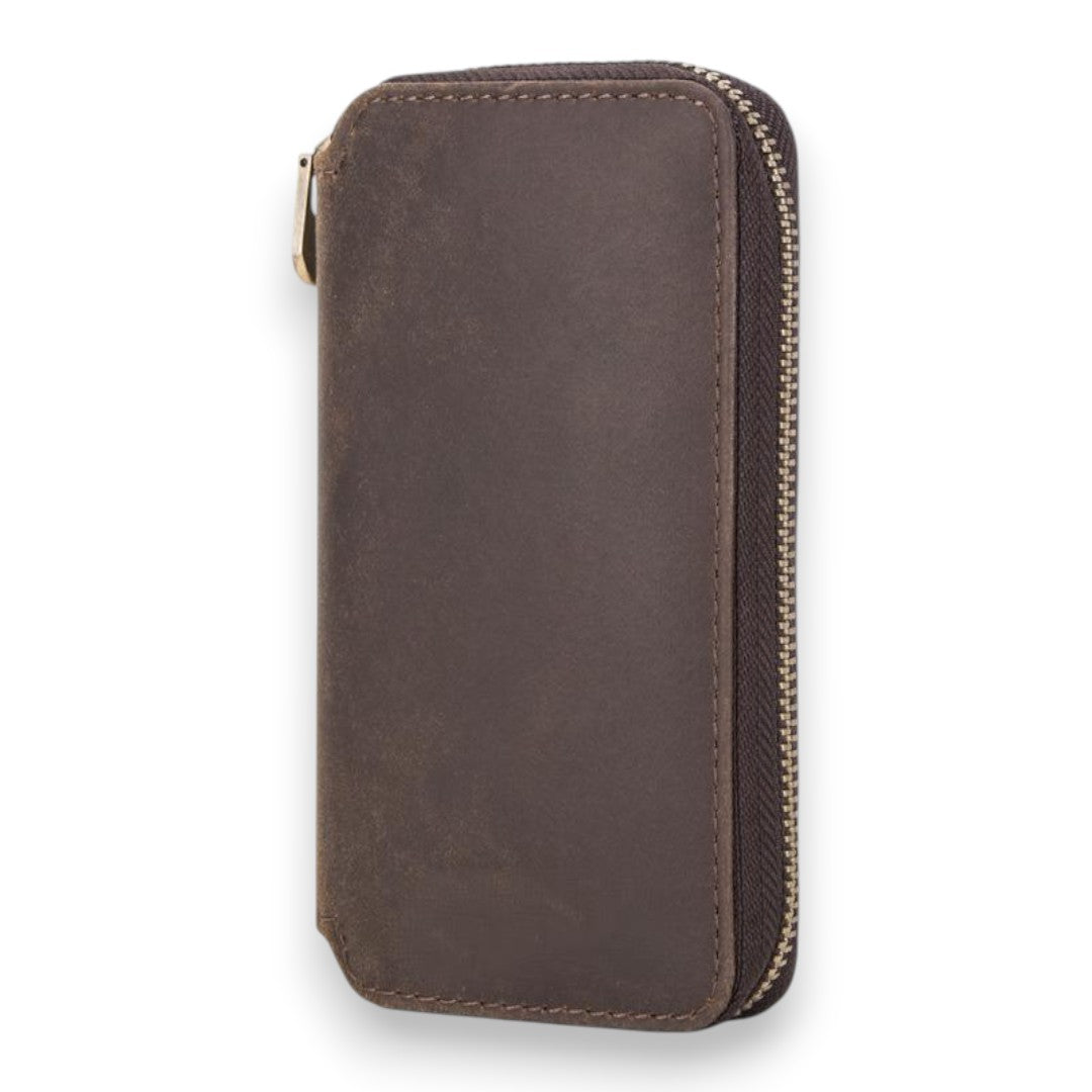 SaintGarnier™ | Handmade Vintage Leather Watch Storage Bag – Secure Elegance