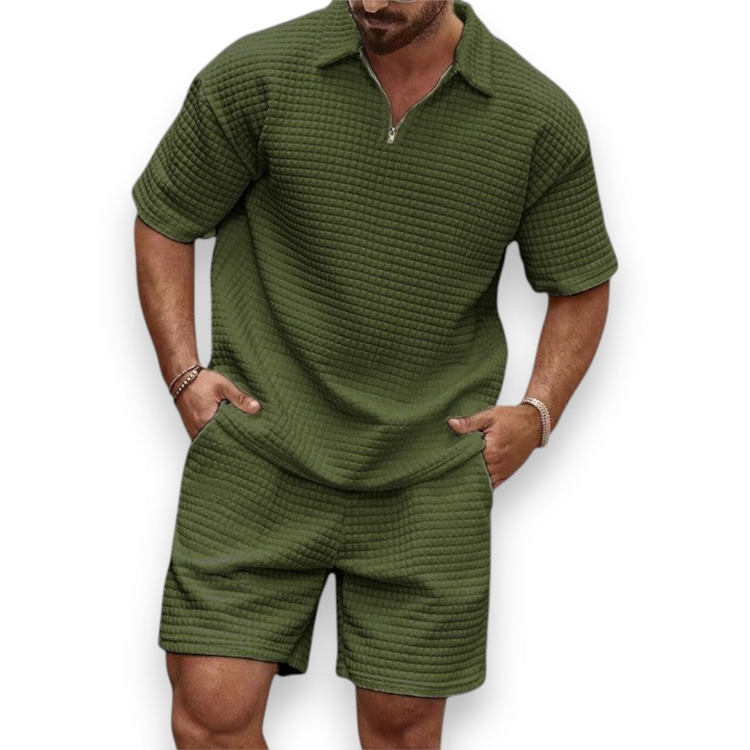 SaintGarnier™ | Justin Waffle Knit Lounge Set