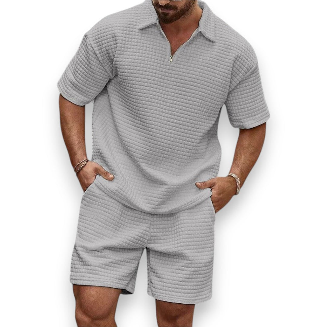 SaintGarnier™ | Justin Waffle Knit Lounge Set