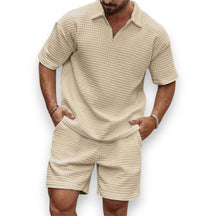 SaintGarnier™ | Justin Waffle Knit Lounge Set