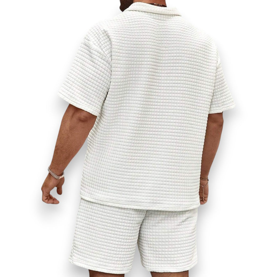 SaintGarnier™ | Justin Waffle Knit Lounge Set