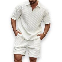 SaintGarnier™ | Justin Waffle Knit Lounge Set