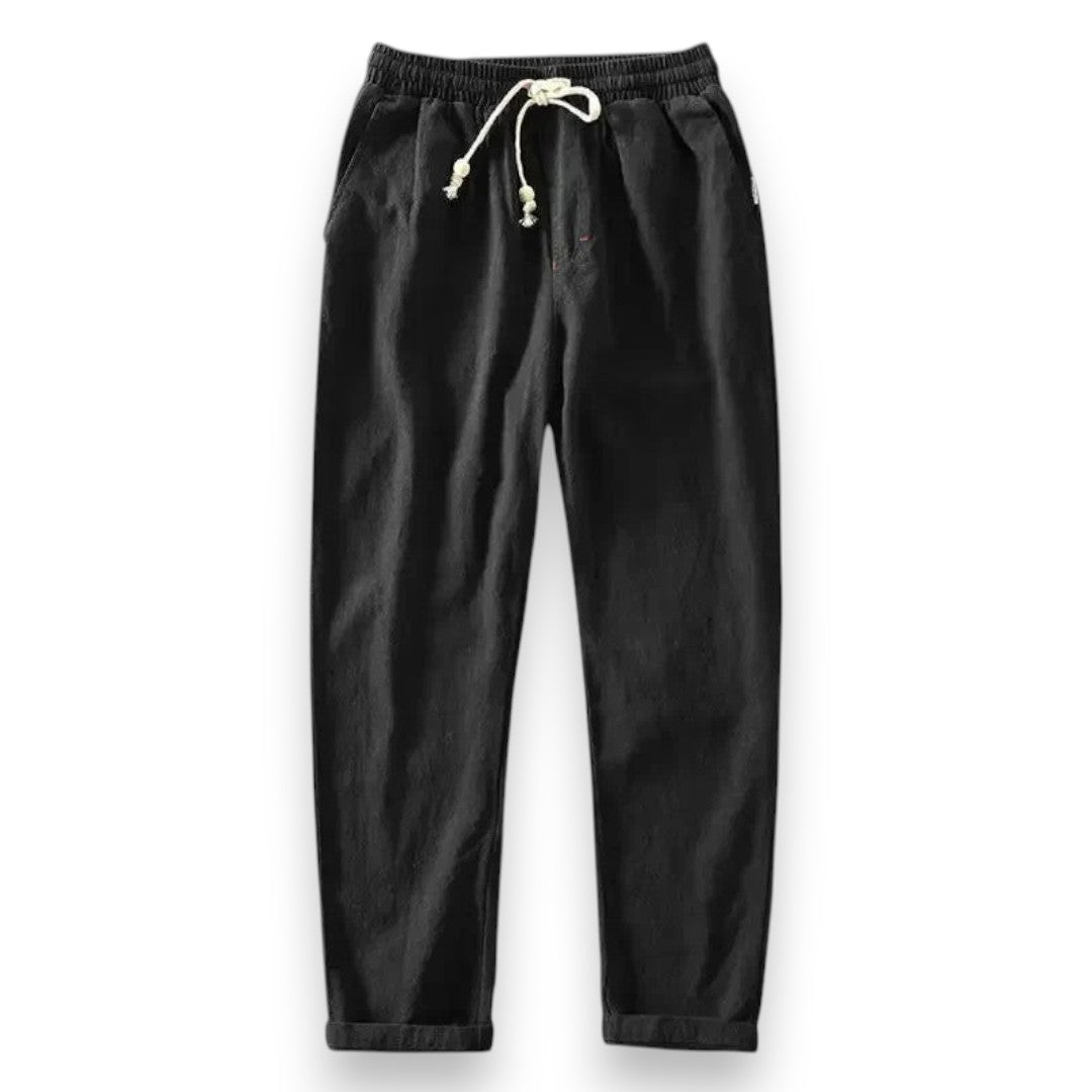 SaintGarnier™ | Linen-Cotton Relaxed Trousers