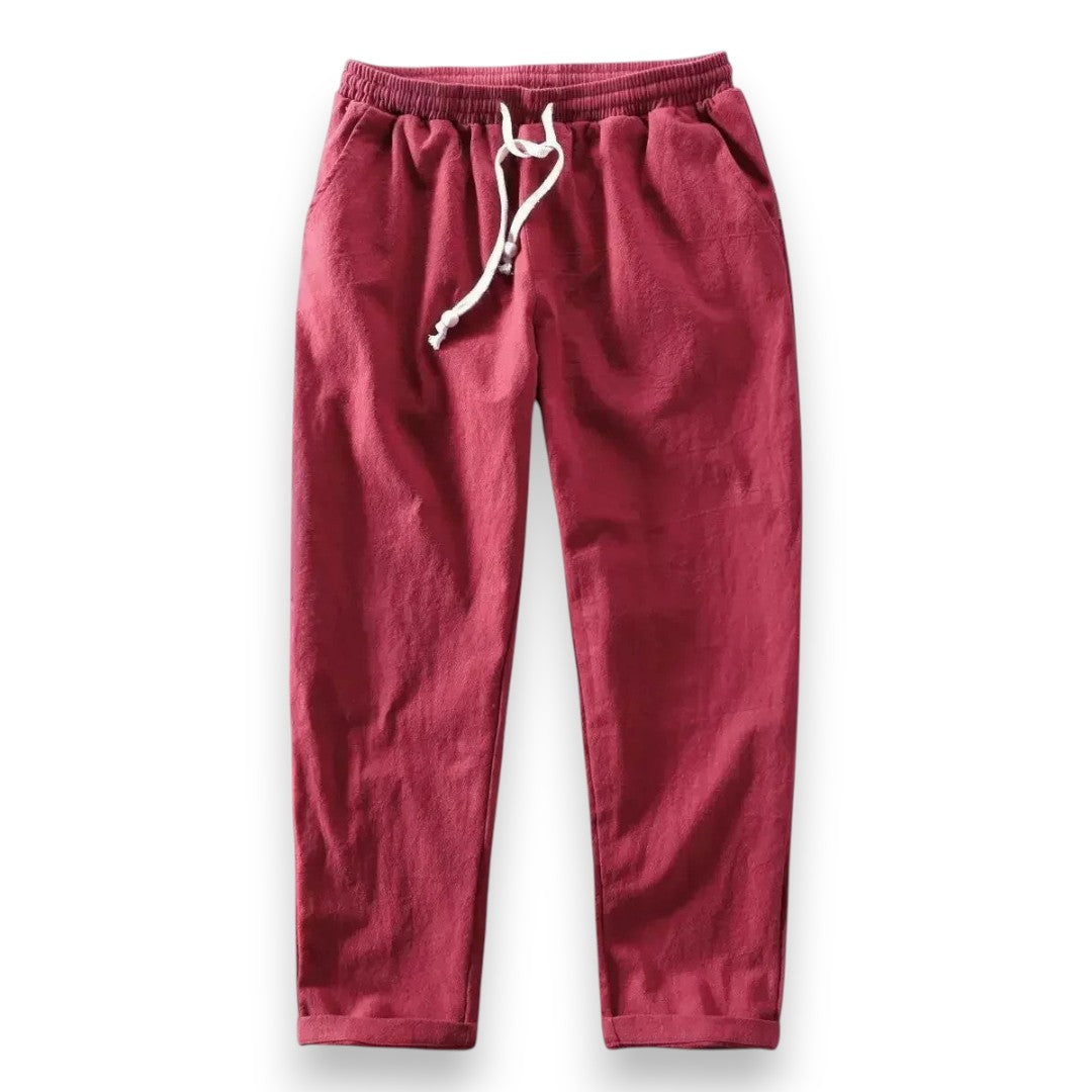 SaintGarnier™ | Linen-Cotton Relaxed Trousers