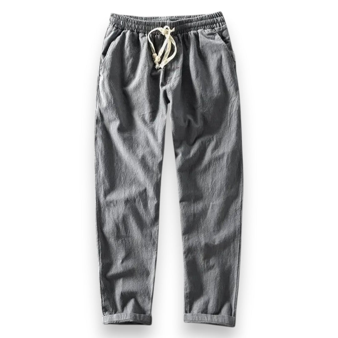 SaintGarnier™ | Linen-Cotton Relaxed Trousers