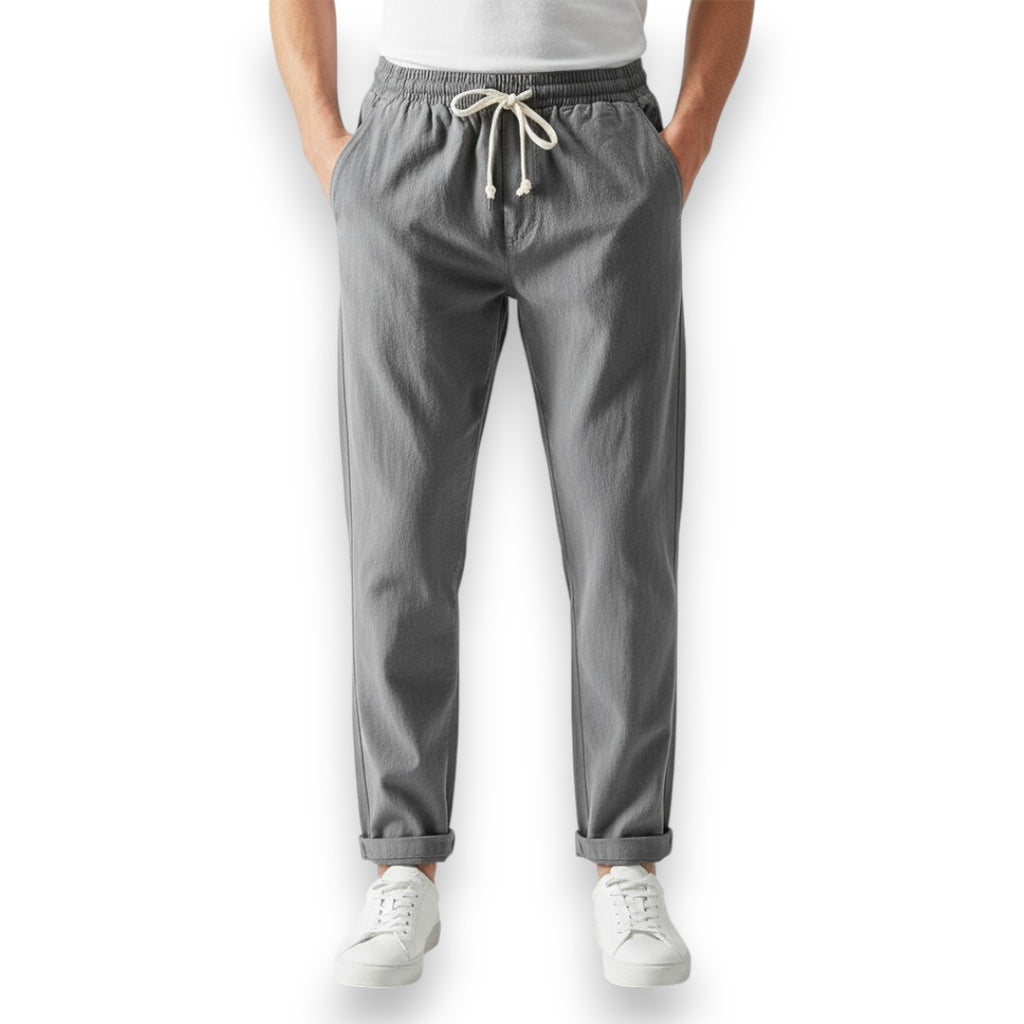 SaintGarnier™ | Linen-Cotton Relaxed Trousers