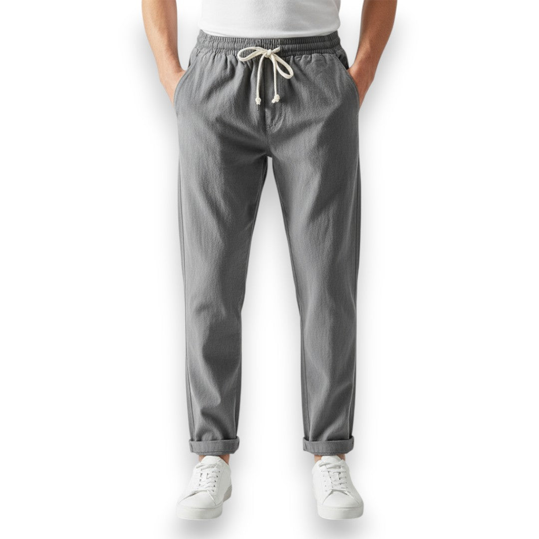 SaintGarnier™ | Linen-Cotton Relaxed Trousers