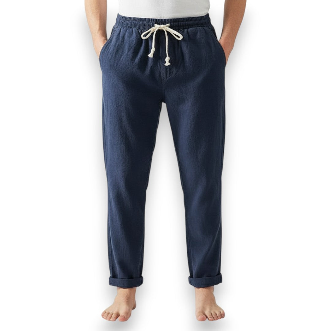 SaintGarnier™ | Linen-Cotton Relaxed Trousers