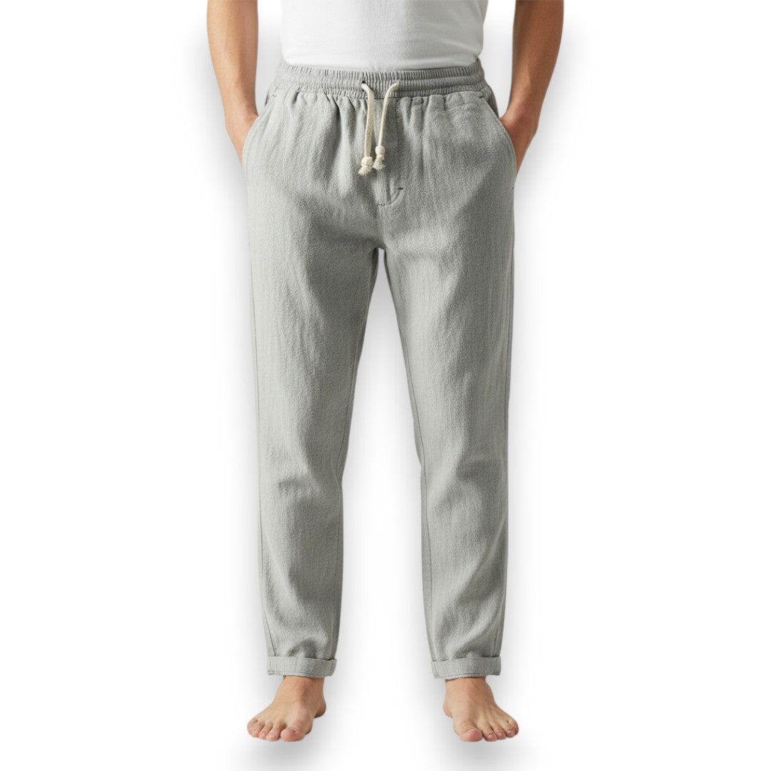 SaintGarnier™ | Linen-Cotton Relaxed Trousers