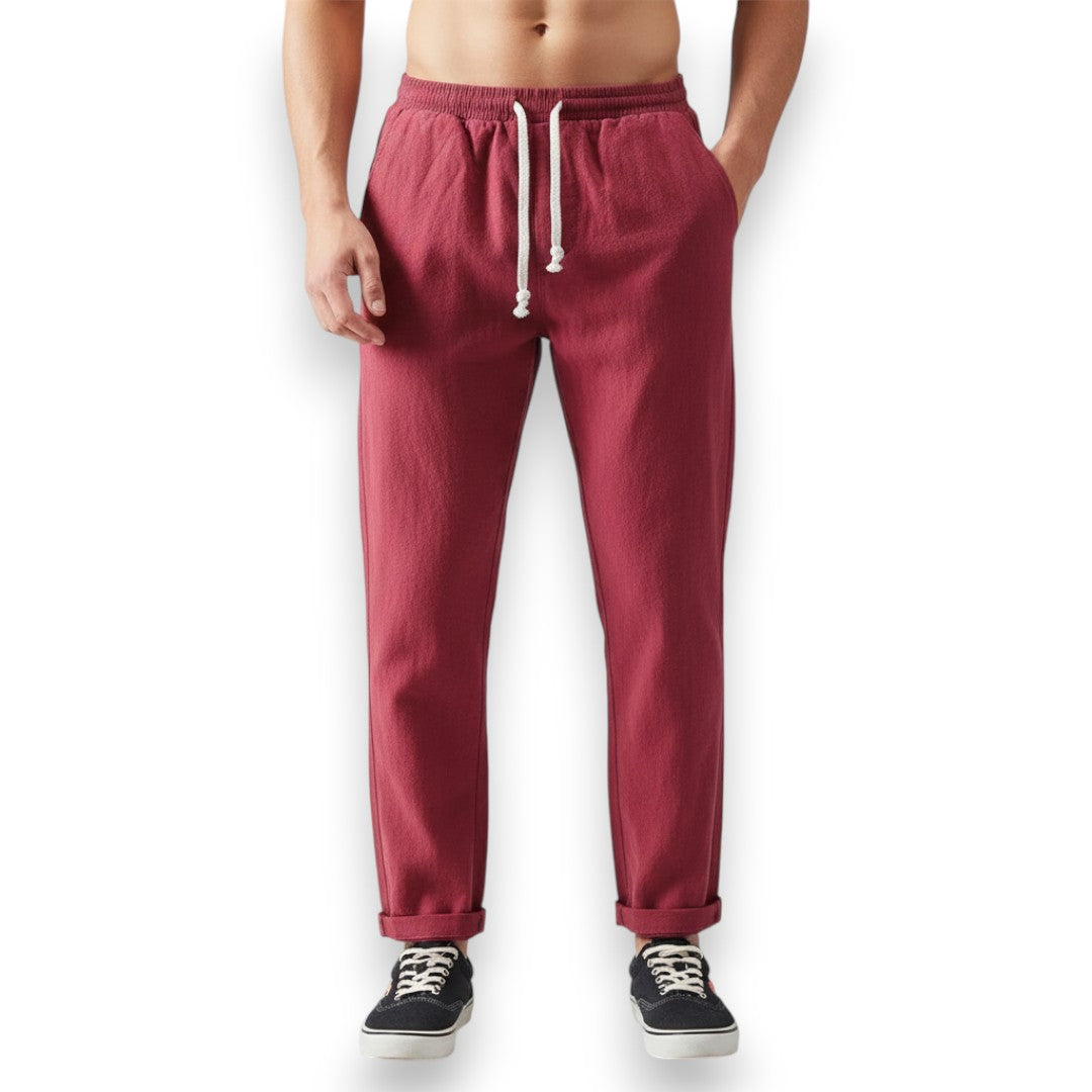 SaintGarnier™ | Linen-Cotton Relaxed Trousers