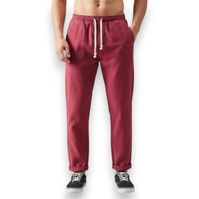 SaintGarnier™ | Linen-Cotton Relaxed Trousers