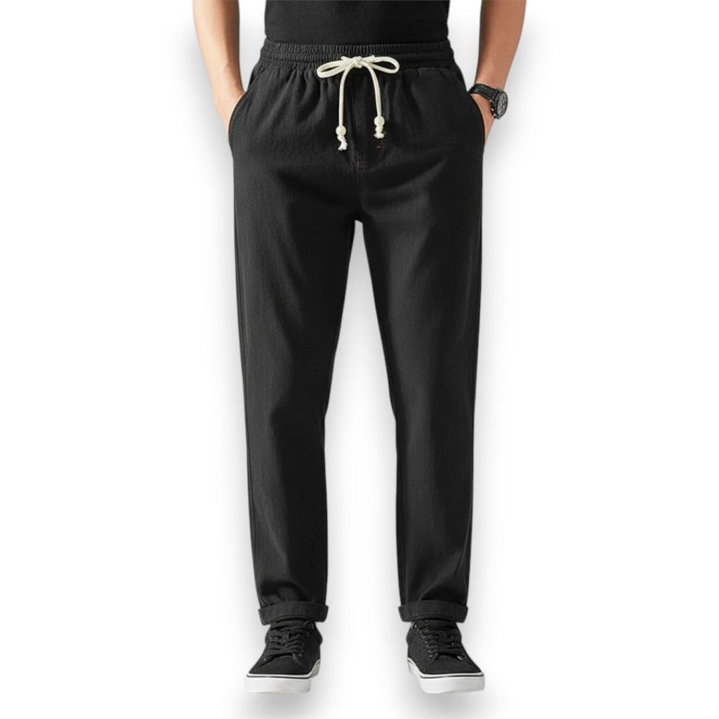 SaintGarnier™ | Linen-Cotton Relaxed Trousers