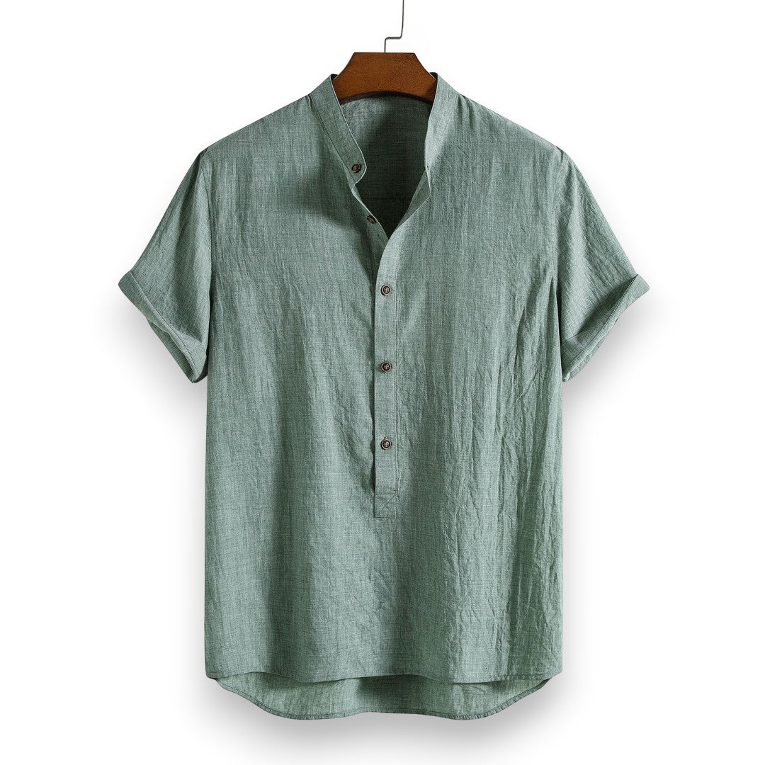 SaintGarnier™ | Linen Breeze Summer Set – Relaxed Shirt & Pants