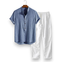 SaintGarnier™ | Linen Breeze Summer Set – Relaxed Shirt & Pants