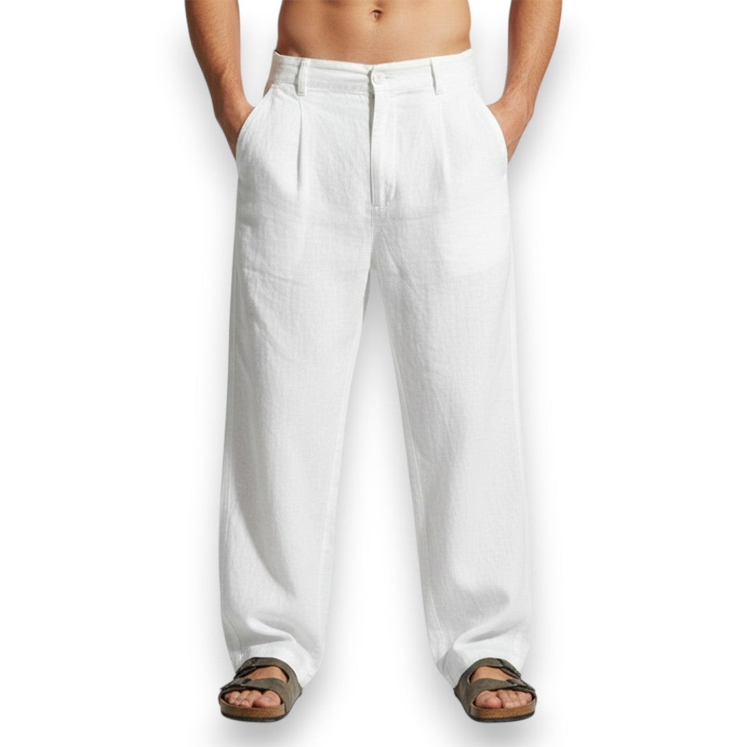 SaintGarnier™ | Linen Relaxed Fit Trousers