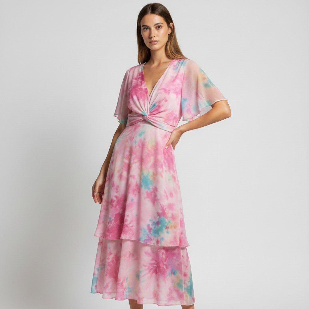 SaintGarnier™ | Lyra Chiffon Maxi Dress