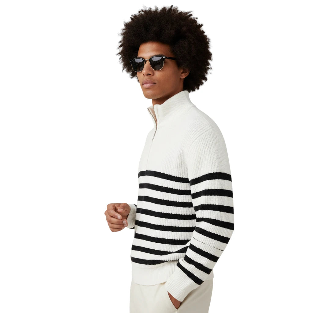 SaintGarnier™ Marceau Half-Zip Sweater