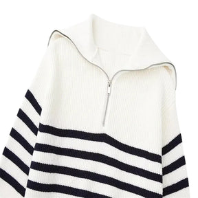 SaintGarnier™ Marceau Half-Zip Sweater