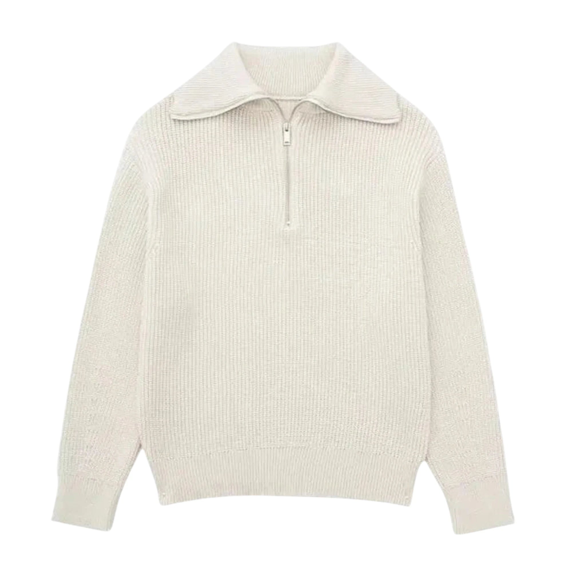 SaintGarnier™ Marceau Half-Zip Sweater