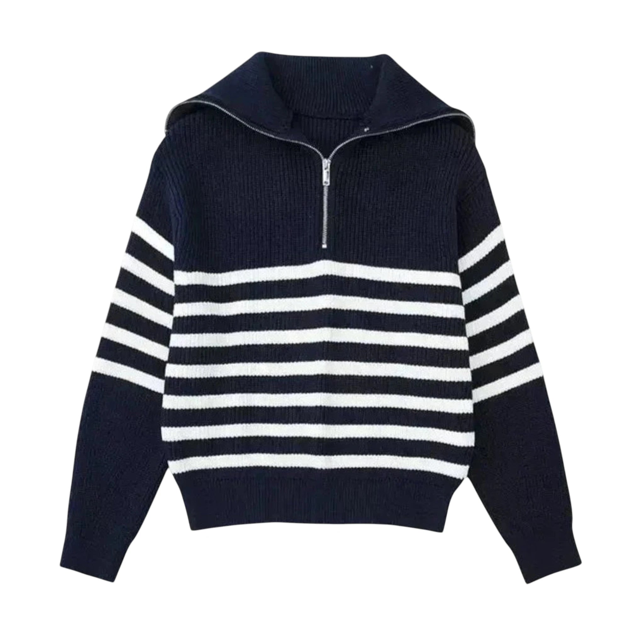 SaintGarnier™ Marceau Half-Zip Sweater