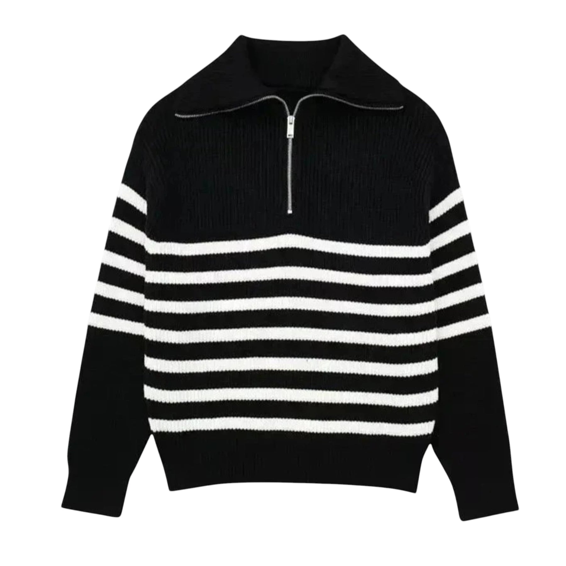 SaintGarnier™ Marceau Half-Zip Sweater