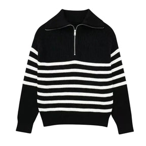 SaintGarnier™ Marceau Half-Zip Sweater