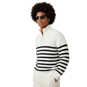 SaintGarnier™ Marceau Half-Zip Sweater