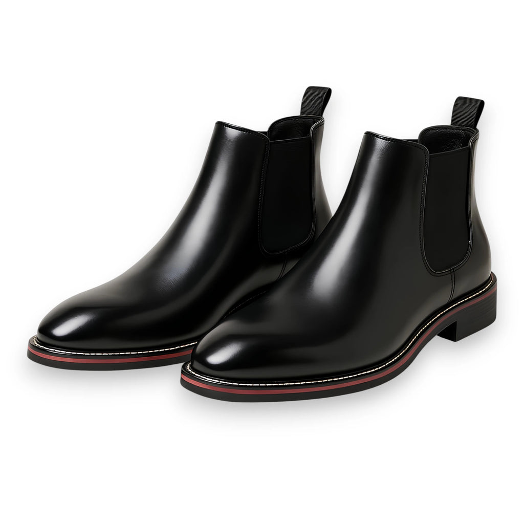 SaintGarnier™ | Men’s Contrast Sole Chelsea Boots