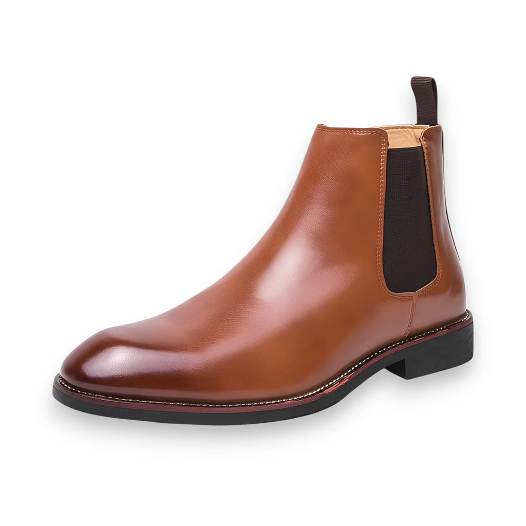 SaintGarnier™ | Men’s Contrast Sole Chelsea Boots