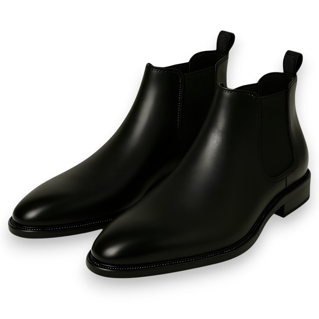 SaintGarnier™ | Men’s Polished Leather Chelsea Boots